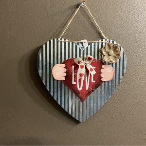 Valentines rustic door hanger love dorm decor camper cute anniversary